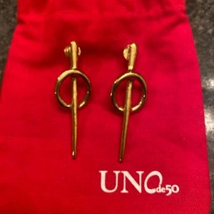 Uno De 50 Gold earrings